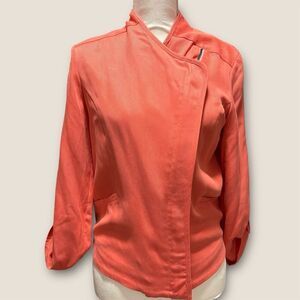 Barneys New York Women's Coral Jacket Size 4 Asymmetrical Zip Casual